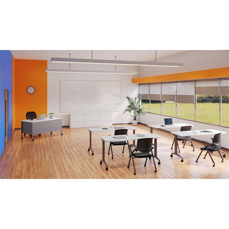 Hirsh 30 inch W 2 Drawer Metal Lateral 101 File Cabinet White