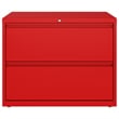 Hirsh 36-in Wide HL10000 Series 2 Drawer Metal Lateral File Cabinet Lava Red