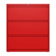 Hirsh 36-in Wide HL10000 Series 3 Drawer Metal Lateral File Cabinet Lava Red