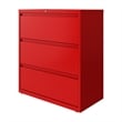 Hirsh 36-in Wide HL10000 Series 3 Drawer Metal Lateral File Cabinet Lava Red
