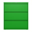 Hirsh 36-in Wide HL10000 Series 3 Drawer Lateral File Cabinet Screamin' Green