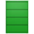 Hirsh 36-in Wide HL10000 Series 4 Drawer Lateral File Cabinet Screamin' Green