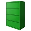 Hirsh 36-in Wide HL10000 Series 4 Drawer Lateral File Cabinet Screamin' Green