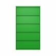 Hirsh 36-in Wide HL10000 Series 5 Drawer Lateral File Cabinet Screamin' Green
