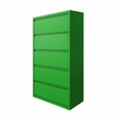 Hirsh 36-in Wide HL10000 Series 5 Drawer Lateral File Cabinet Screamin' Green