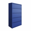 Hirsh 36-in Wide HL10000 Series 5 Drawer Metal Lateral File Cabinet Classic Blue
