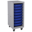 Space Solutions Mobile Bin Metal Tower with 8 3