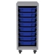 Space Solutions Mobile Bin Metal Tower with 8 3