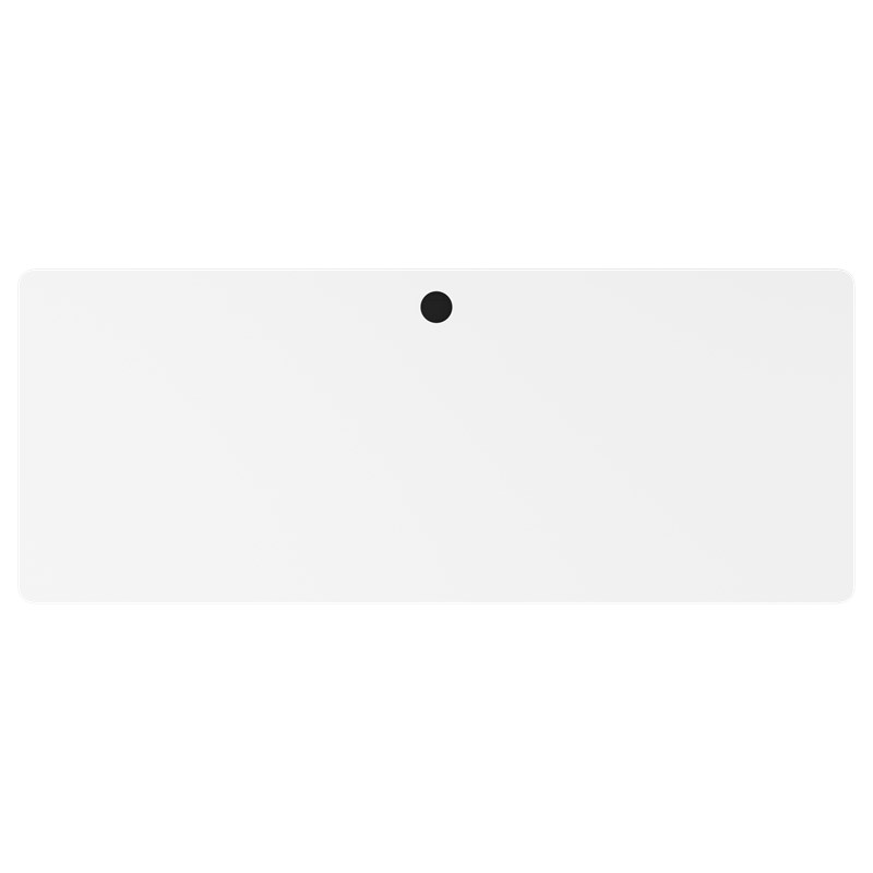 Hirsh Modern Metal Teacher's Desk. Arctic Silver/White