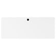 Hirsh Modern Metal Teacher's Desk. Arctic Silver/White