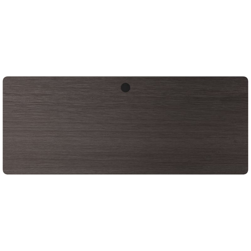 Hirsh Modern Metal Teacher's Desk. Arctic Silver/Weathered Charcoal