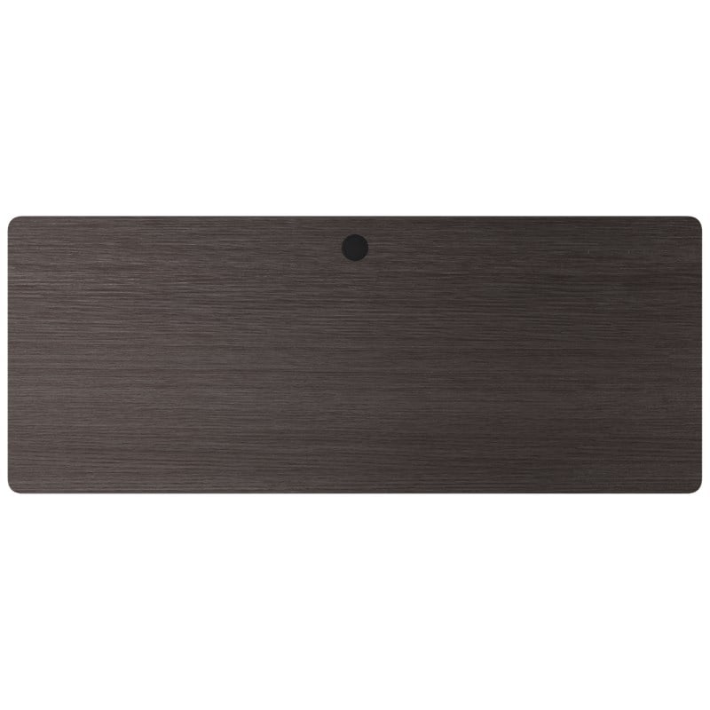 Hirsh Modern Metal T-Leg Table Desk. Arctic Silver/Weathered Charcoal
