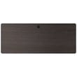 Hirsh Modern Metal T-Leg Table Desk. Arctic Silver/Weathered Charcoal