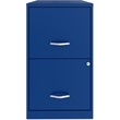 Space Solutions 18in 2 Drawer Metal File Cabinet Classic Blue
