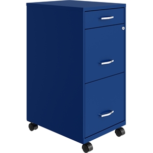 space solutions 18in deep 3 drawer mobile file cabinet