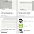 Hirsh 20-inch Deep Mobile Pedestal File 2 Drawer Metal Box Backpack White
