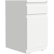 Hirsh 20-inch Deep Mobile Pedestal File 2 Drawer Metal Box Backpack White