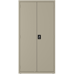 hirsh metal wardrobe cabinet 18in d x 36in w x 72in h putty/beige