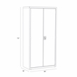 Hirsh Metal Wardrobe Cabinet 18in D x 36in W x 72in H Light Gray