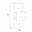 Space Solutions 3 Drawer Metal Vertical File Cabinet with Lock in Navy