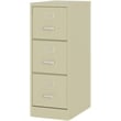 Hirsh 22-in Deep 3 Drawer Letter Width Vertical Metal File Cabinet - Putty/Beige