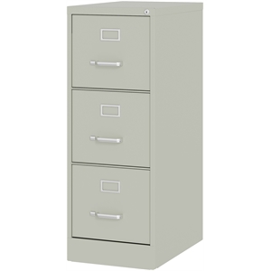 hirsh 22-in deep 3 drawer - letter width - vertical metal file cabinet