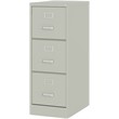 Hirsh 22-in Deep 3-Drawer Metal Letter Width Vertical File Cabinet in Light Gray
