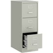Hirsh 22-in Deep 3-Drawer Metal Letter Width Vertical File Cabinet in Light Gray