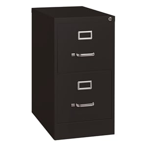 Hirsh 22&quot Deep 2 Drawer Commercial Metal File Cabinet - Black - 9 units total
