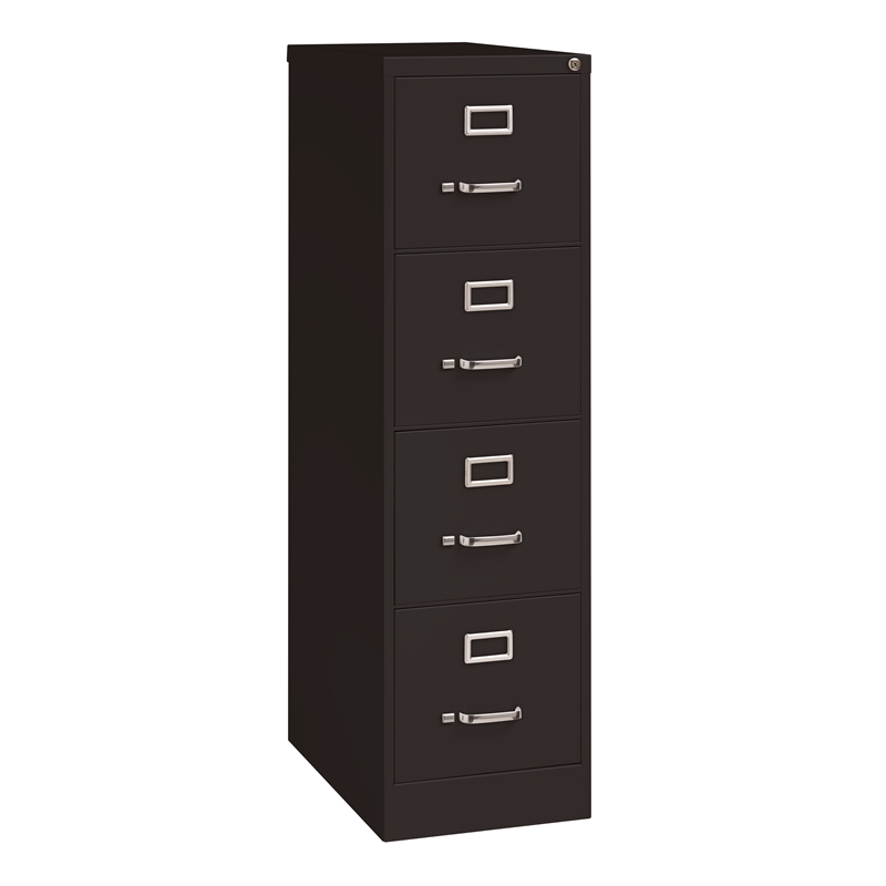 Hirsh 25" Deep 4 Drawer Commercial Metal File Black 3 units