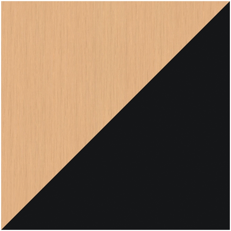 Space Solutions Home Office Metal Desk and Storage Set - Black / Maple