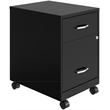 Space Solutions Home Office Metal Desk and Storage Set -  Black