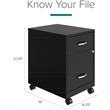 Space Solutions Home Office Metal Desk and Storage Set -  Black