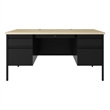 Hirsh Double Pedestal Office Desk with Center Drawer 30