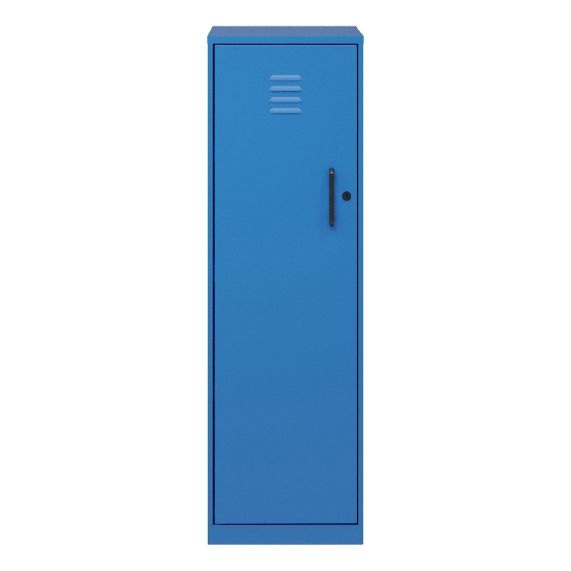 Space Solutions 4 Shelf No Assembly Metal Storage Locker Cabinet Classic Blue