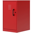 Space Solutions 2 Shelf Mini No Assembly Metal Storage Locker Cabinet Lava Red