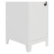 Space Solutions 4 Shelf No Assembly Metal Storage Locker Cabinet Arctic Silver