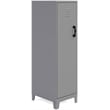 Space Solutions 4 Shelf No Assembly Metal Storage Locker Cabinet Arctic Silver
