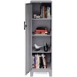 Space Solutions 4 Shelf No Assembly Metal Storage Locker Cabinet Arctic Silver