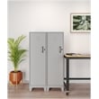 Space Solutions 4 Shelf No Assembly Metal Storage Locker Cabinet Arctic Silver