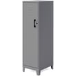 Space Solutions 4 Shelf No Assembly Metal Storage Locker Cabinet Arctic Silver