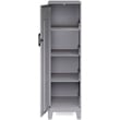 Space Solutions 4 Shelf No Assembly Metal Storage Locker Cabinet Arctic Silver