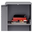 Space Solutions 4 Shelf No Assembly Metal Storage Locker Cabinet Arctic Silver