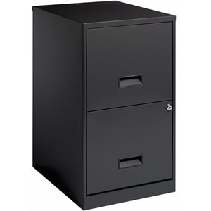 Space Solutions 18&quot Deep 2 Drawer Letter Vertical Metal File Cabinet Charcoal