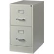 Hirsh 25-in Deep Metal 2 Drawer Letter Width Vertical File Cabinet Light Gray
