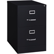 Hirsh 25-in Deep Modern Metal 2 Drawer Legal Width Vertical File Cabinet Black