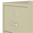 Hirsh 25-in Deep Metal 4 Drawer Letter Width Vertical File Cabinet Putty/Beige