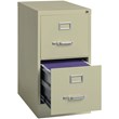 Hirsh 22-in Deep Metal 2 Drawer Letter Width Vertical File Cabinet Putty/Beige