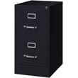 Hirsh 22-in Deep Metal 2 Drawer Letter Width Vertical File Cabinet Black