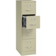 Hirsh 22-in Deep Metal 4 Drawer Letter Width Vertical File Cabinet Putty/Beige